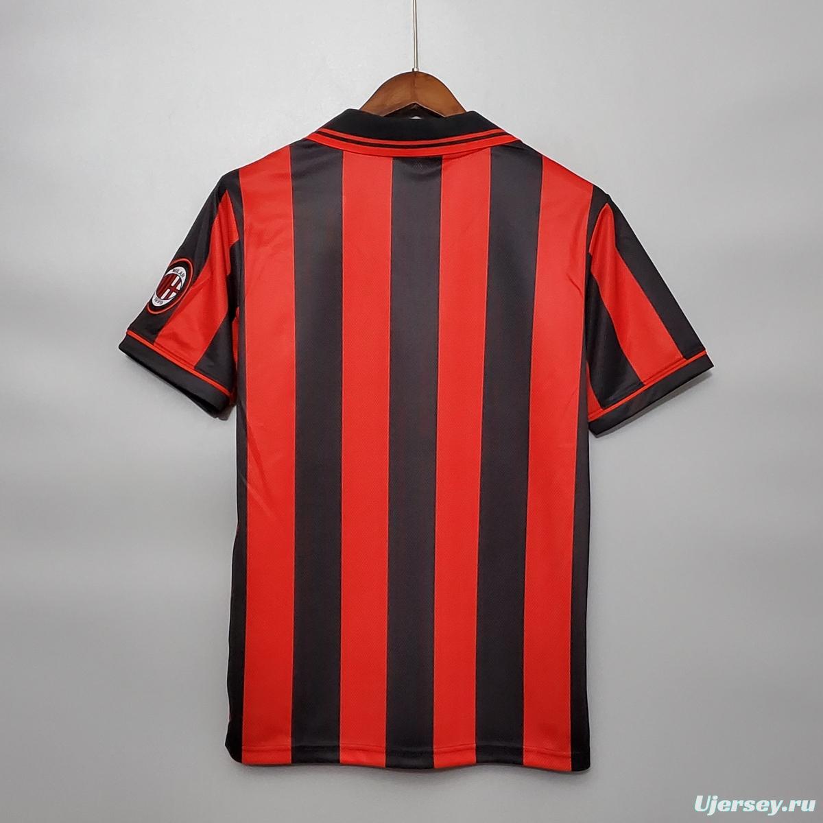 Retro 96/97 AC Milan home Soccer Jersey