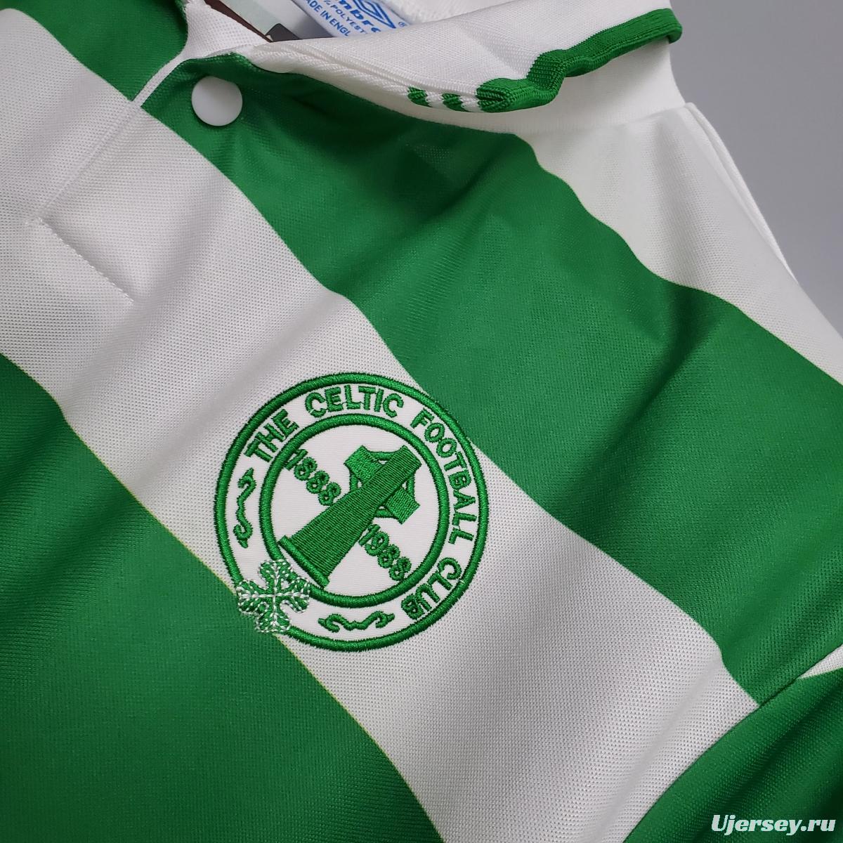 Retro 87/89 Celtics home Soccer Jersey