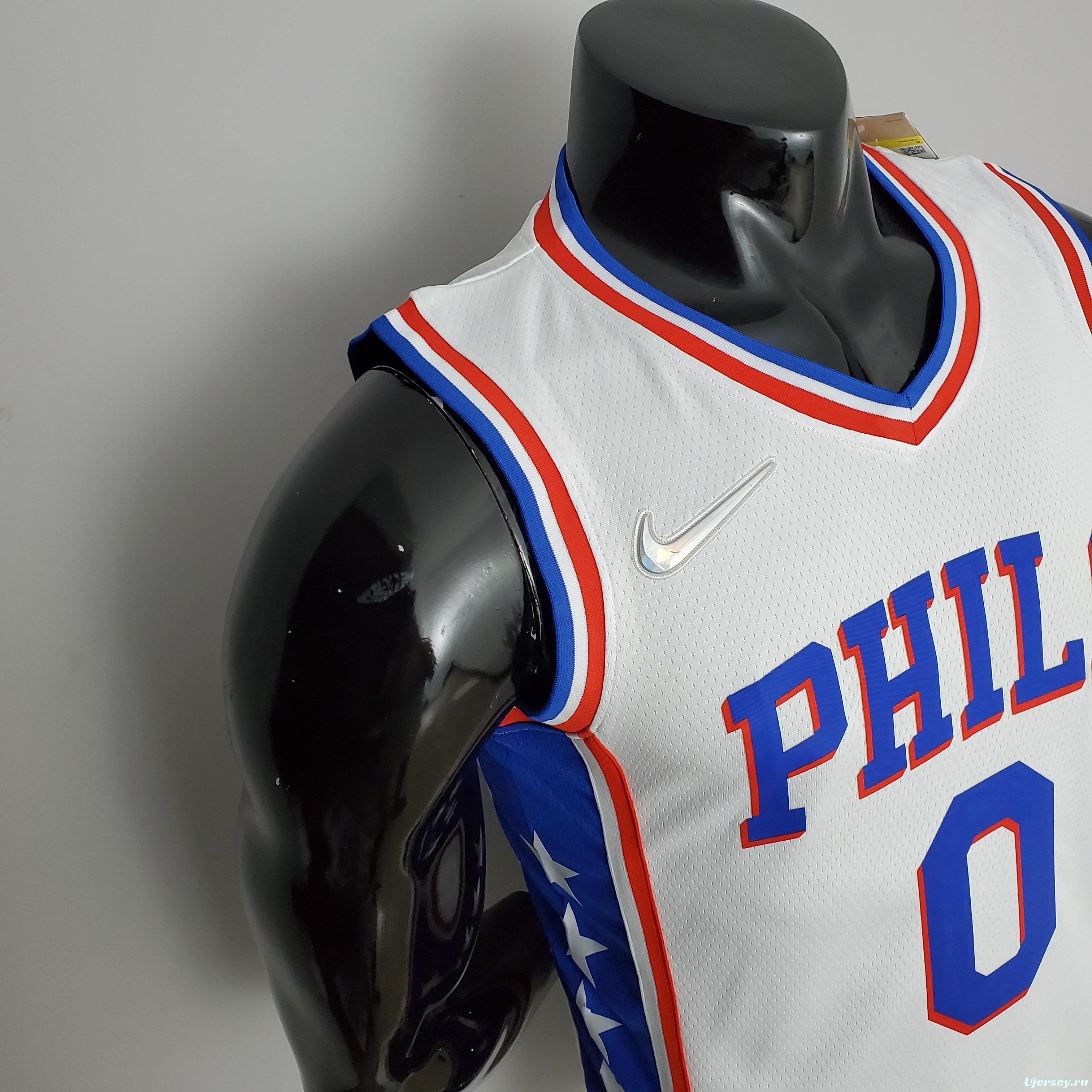 75th Anniversary Philadelphia 76ers MAXEY#0 White NBA Jersey