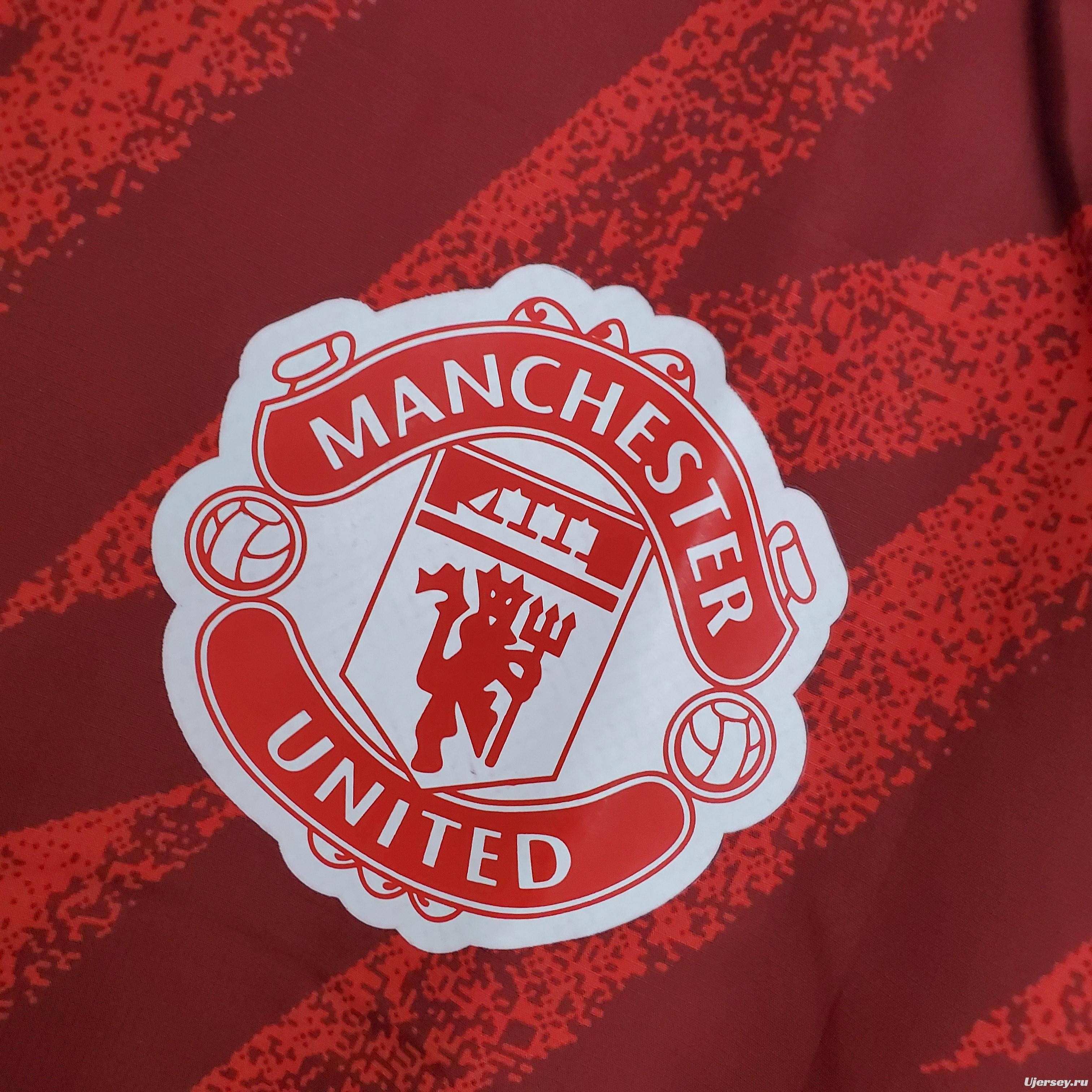 Windbreaker Manchester United red Soccer Jersey