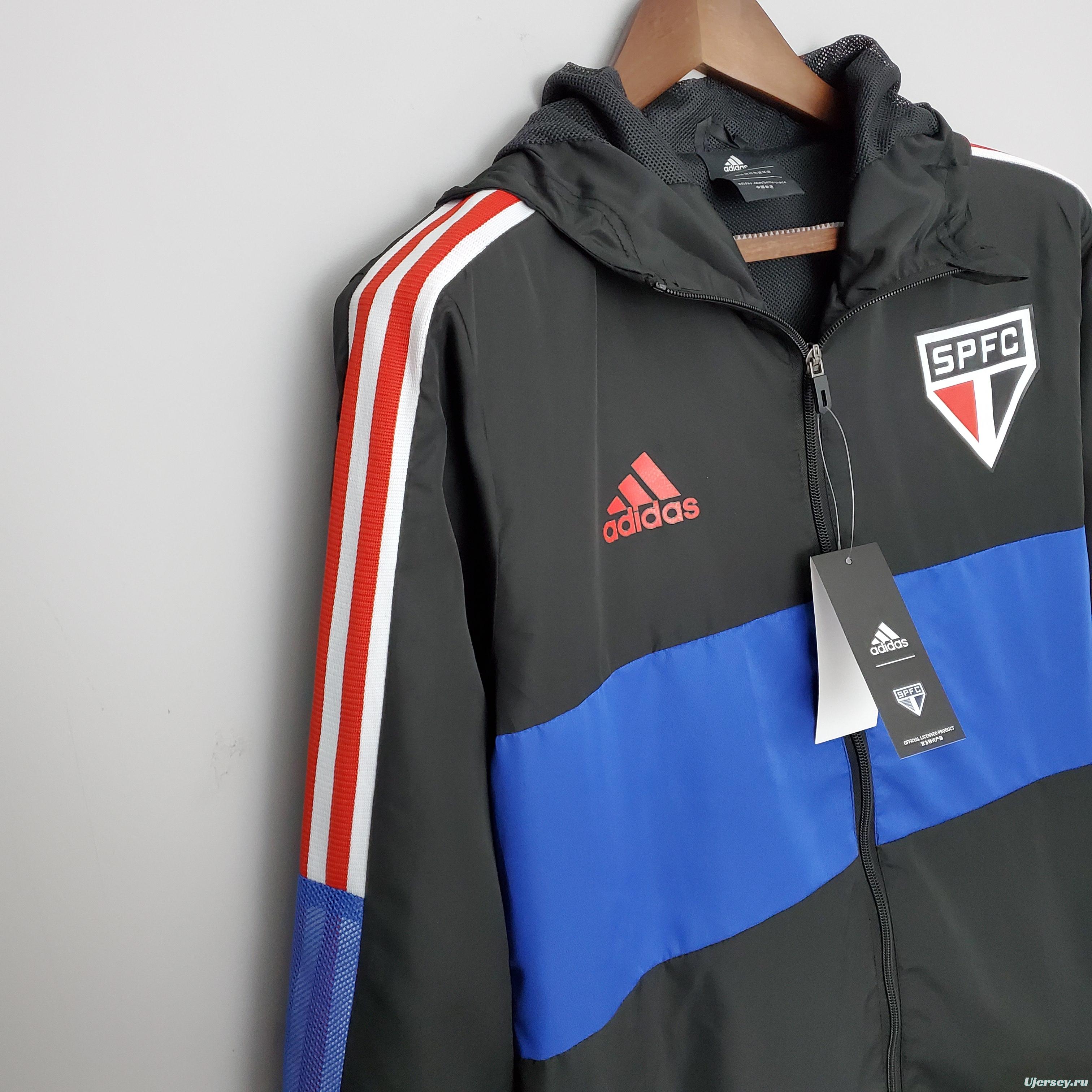 2022 Sao Paulo Windbreaker Black Blue