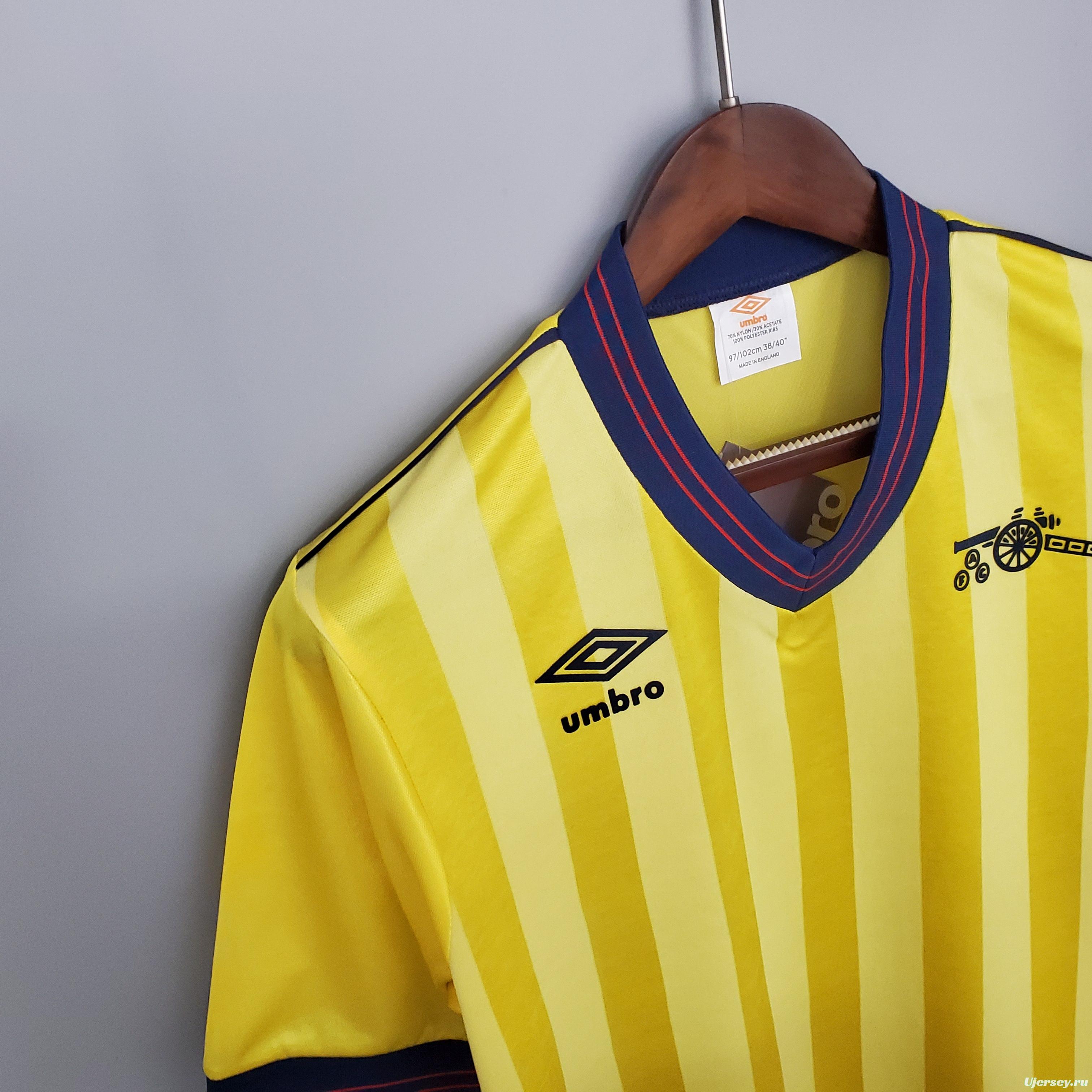 Retro 83/86 Arsenal away Soccer Jersey