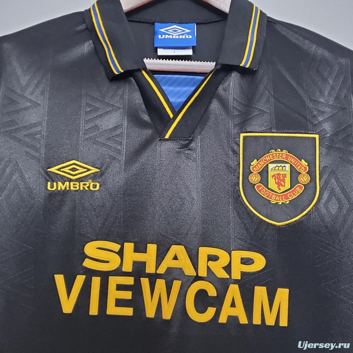 Retro 93/95 Manchester United away Soccer Jersey