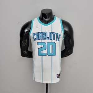 75th Anniversary Hayward #20 Charlotte Hornets White NBA Jersey
