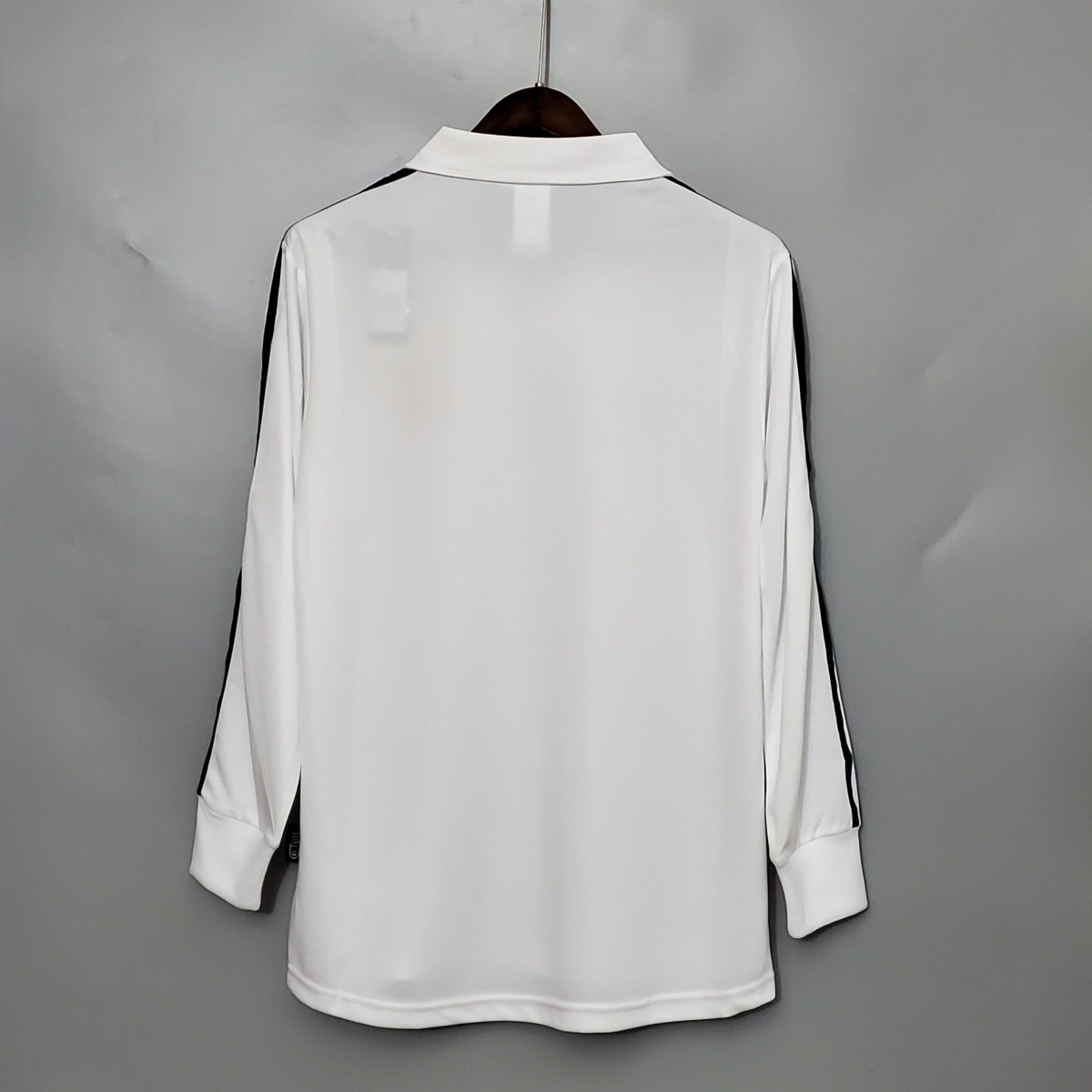 Retro Long Sleeve 01/02 Real Madrid Home Champion league Jersey (No Sponsor)