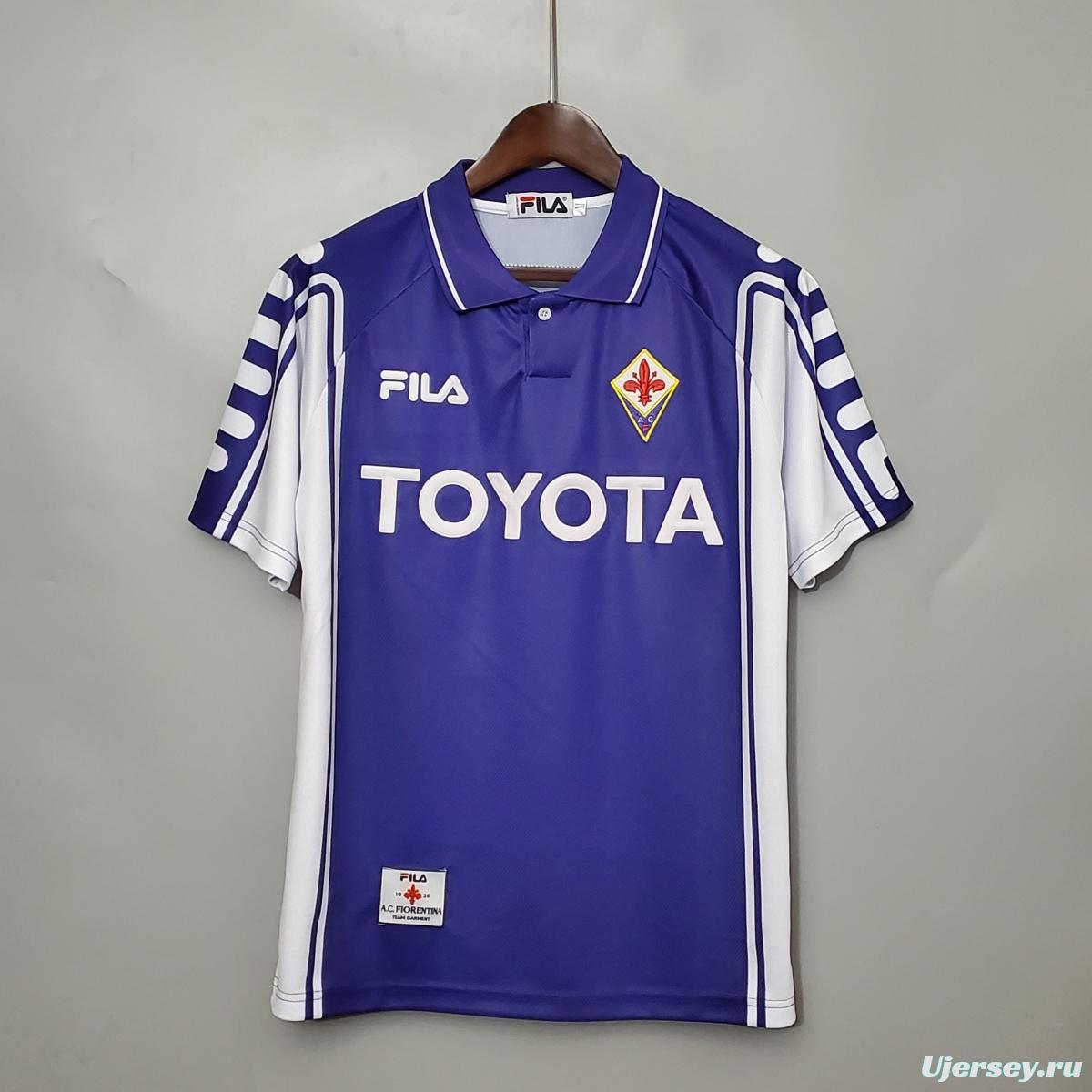 Retro 99/00 Fiorentina home Soccer Jersey