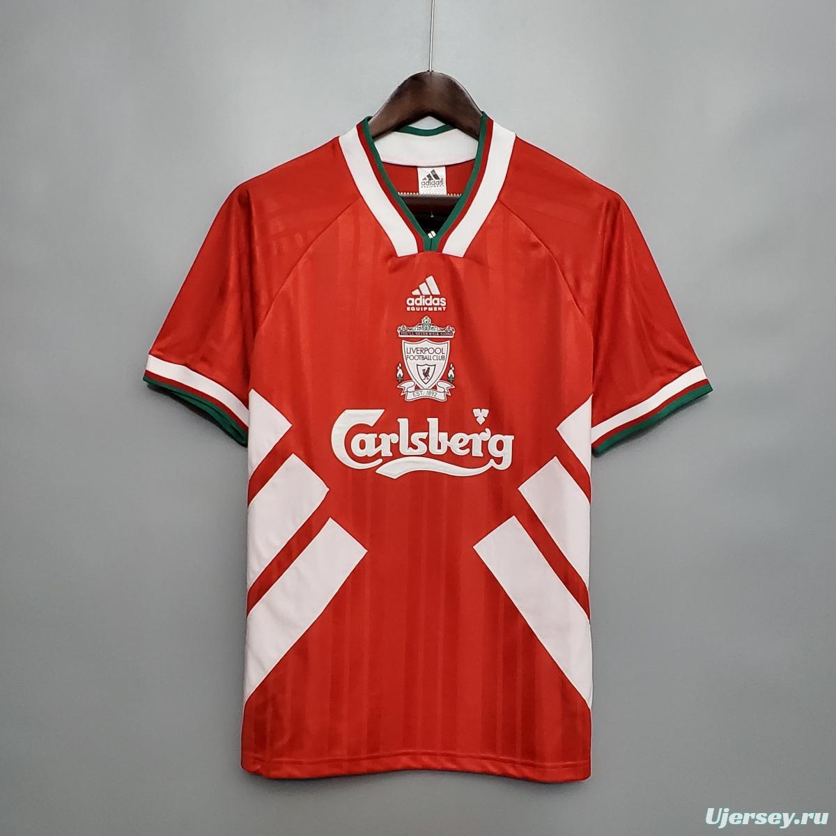 Retro 93/95 Liverpool home Soccer Jersey