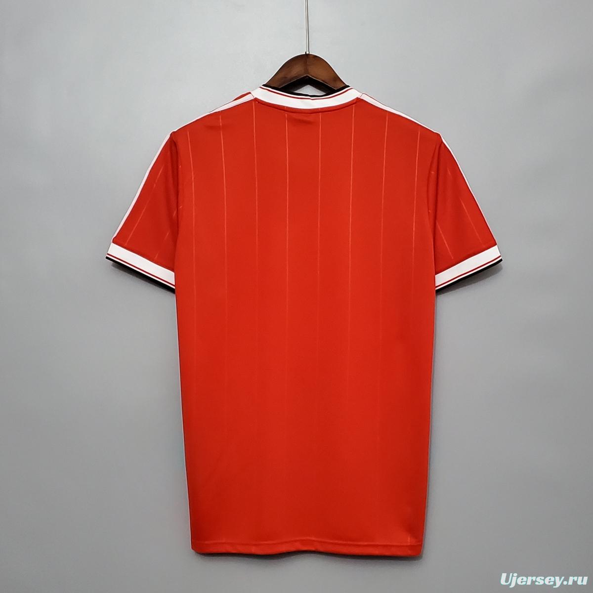 Retro 83/84 Manchester United home Soccer Jersey