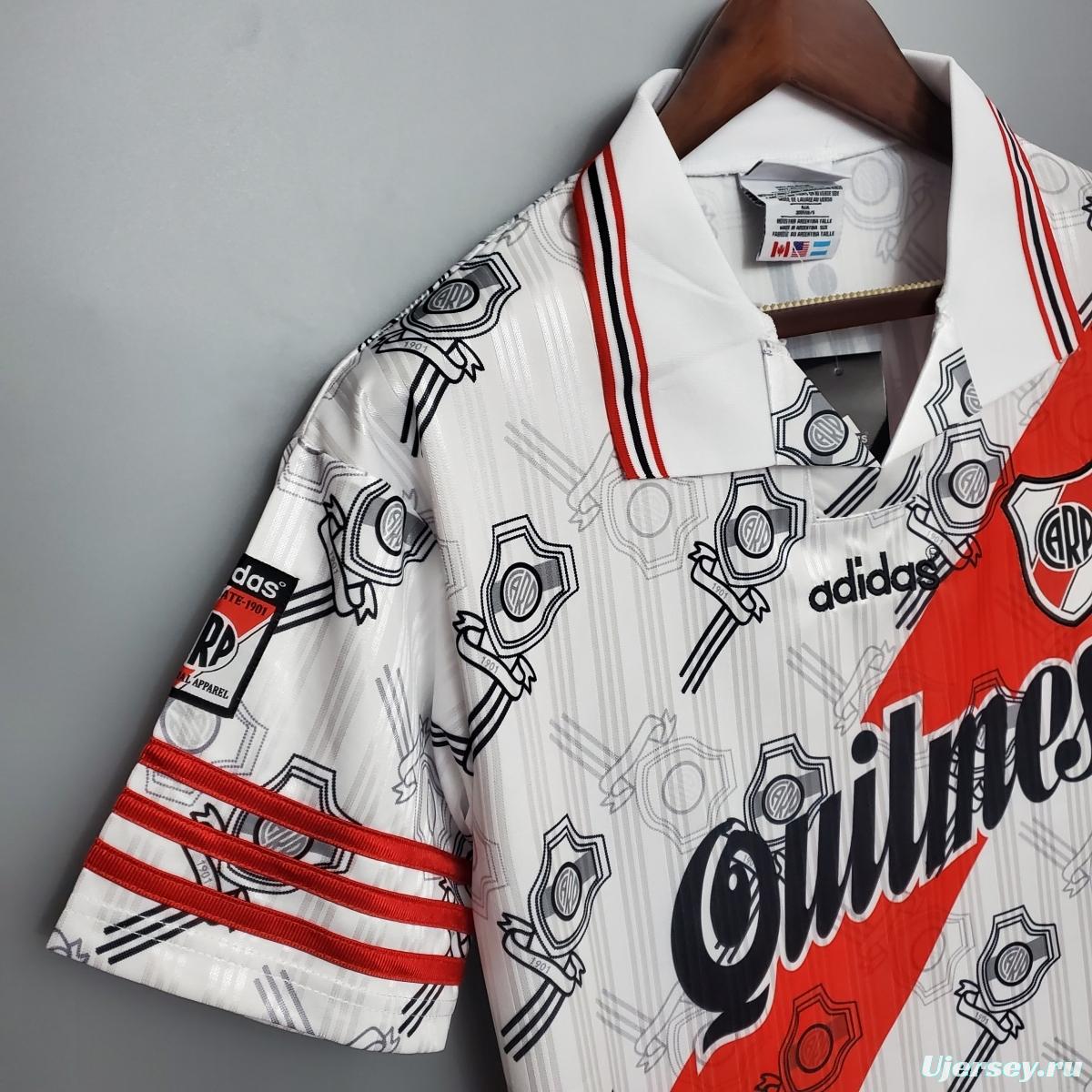 Retro River Plate 95/96 home Soccer Jersey