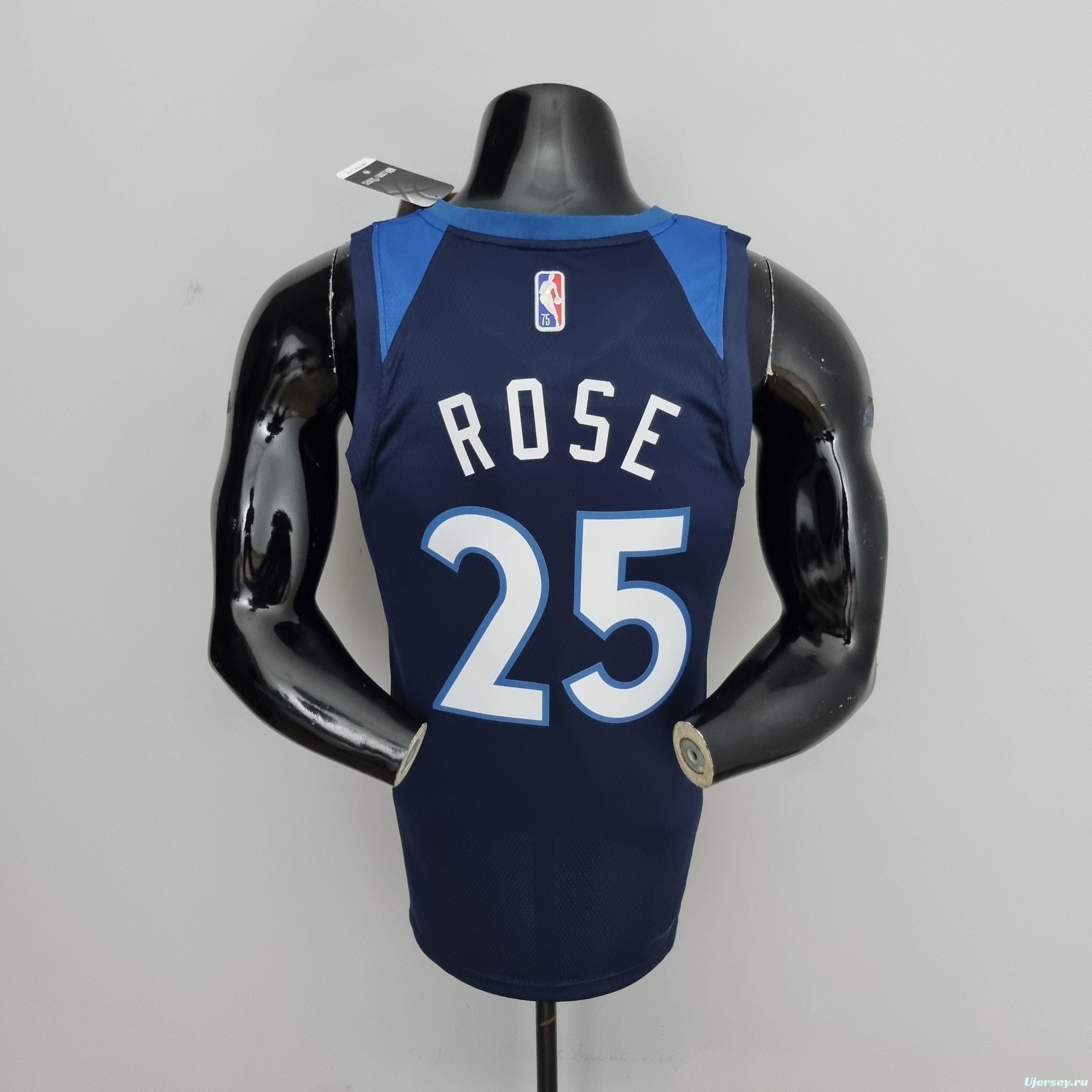 75th Anniversary Minnesota Timberwolves Rose #25 Royal Blue NBA Jersey