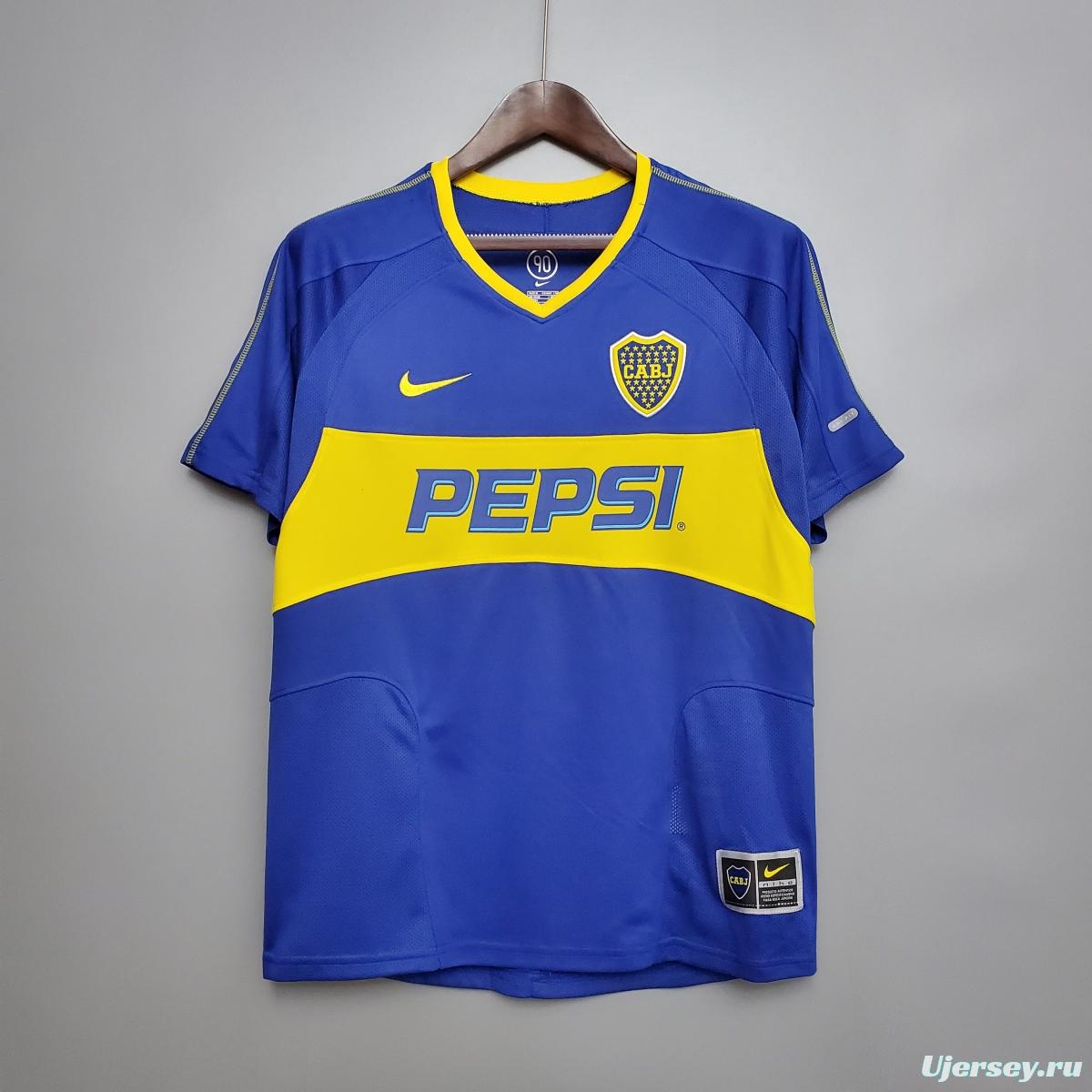 Retro Boca Juniors 03/04 home Soccer Jersey