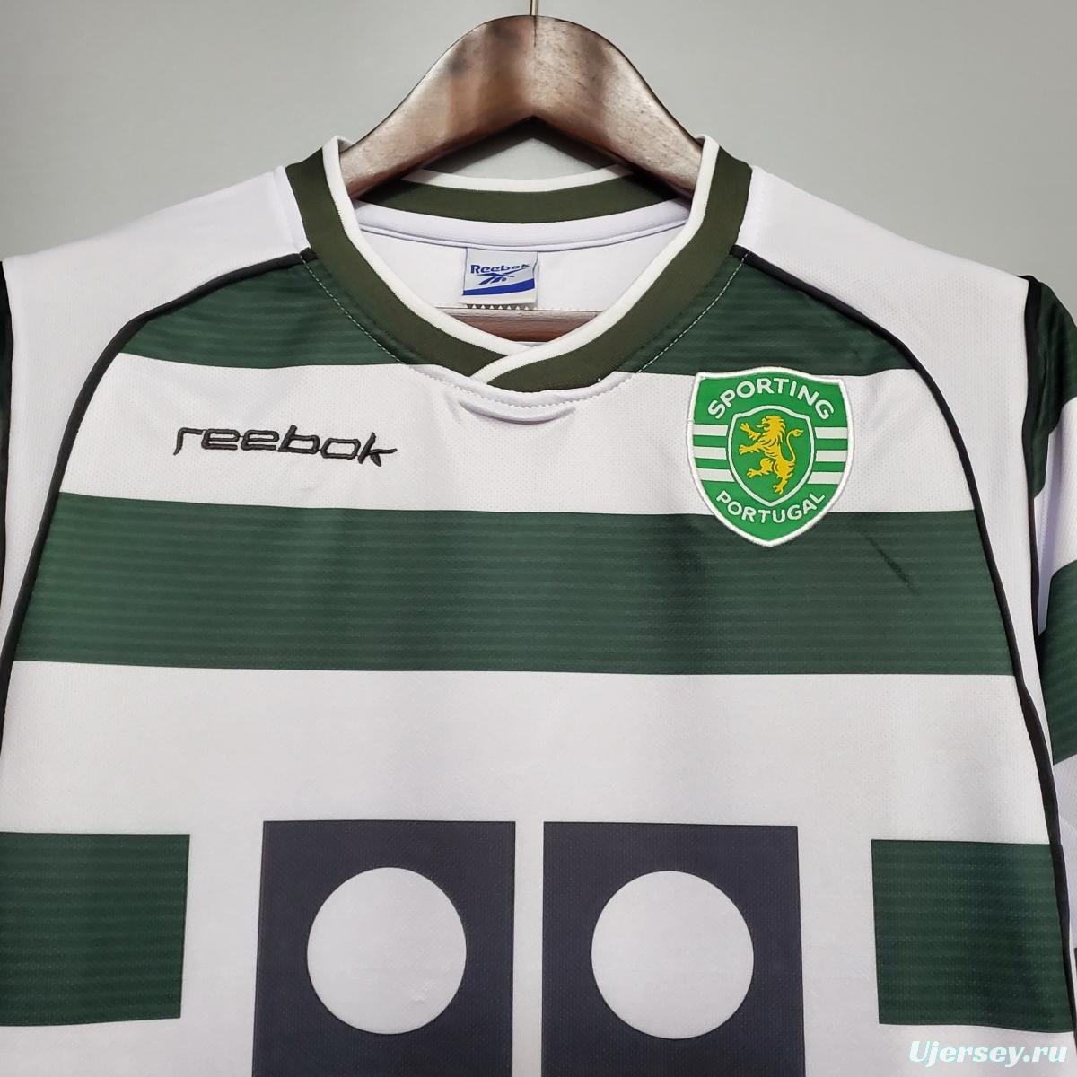 Retro Sporting Lisbon 01/03 home Soccer Jersey