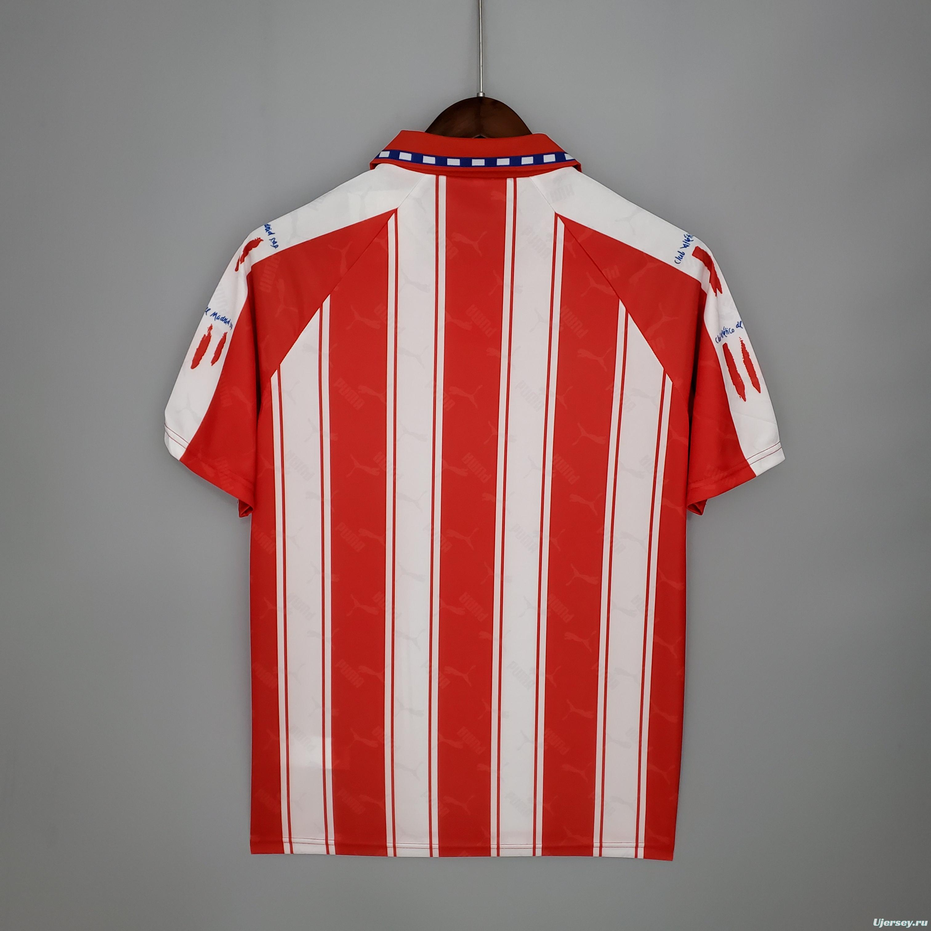 Retro Atletico Madrid 94/95 home Soccer Jersey