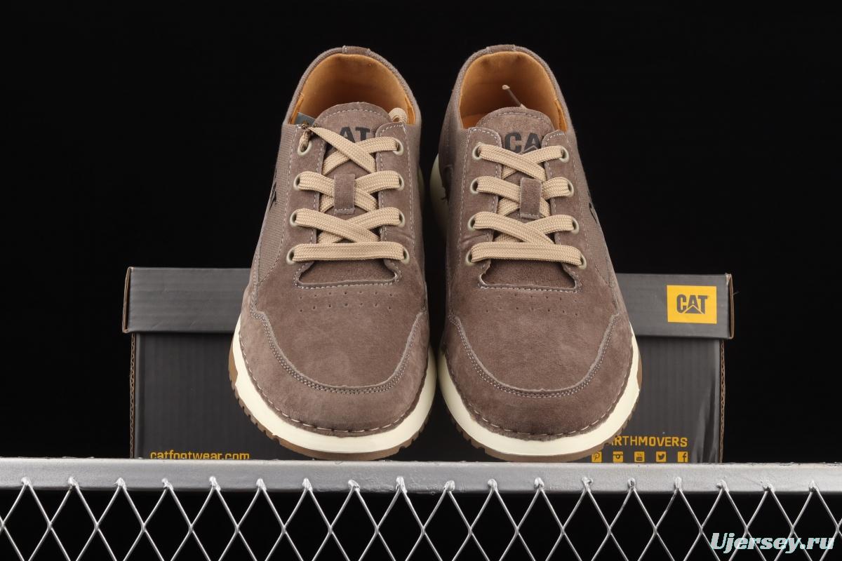 CAT FOOTWEAR/ CAT Carter 21SS autumn new vintage fashion shoes series leisure board shoes P720536 light coffee