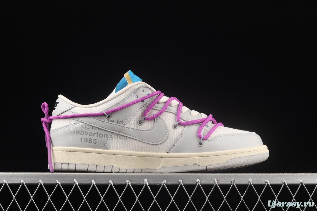 OFF-White x NIKE DUNK Low OW SB buckle rebound fashion casual board shoes DM1602-125