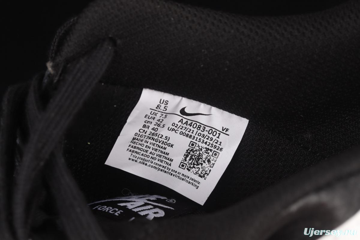 NIKE Air Force 11607 Low classic black and white low-top casual board shoes AA4083-001