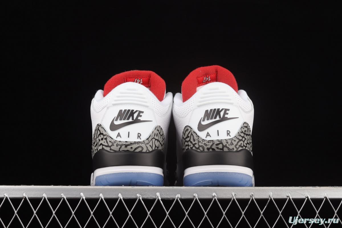 Air Jordan 3 Retro NRG Mocha AJ3 Joe 3 free throw line basketball shoes 923096-101