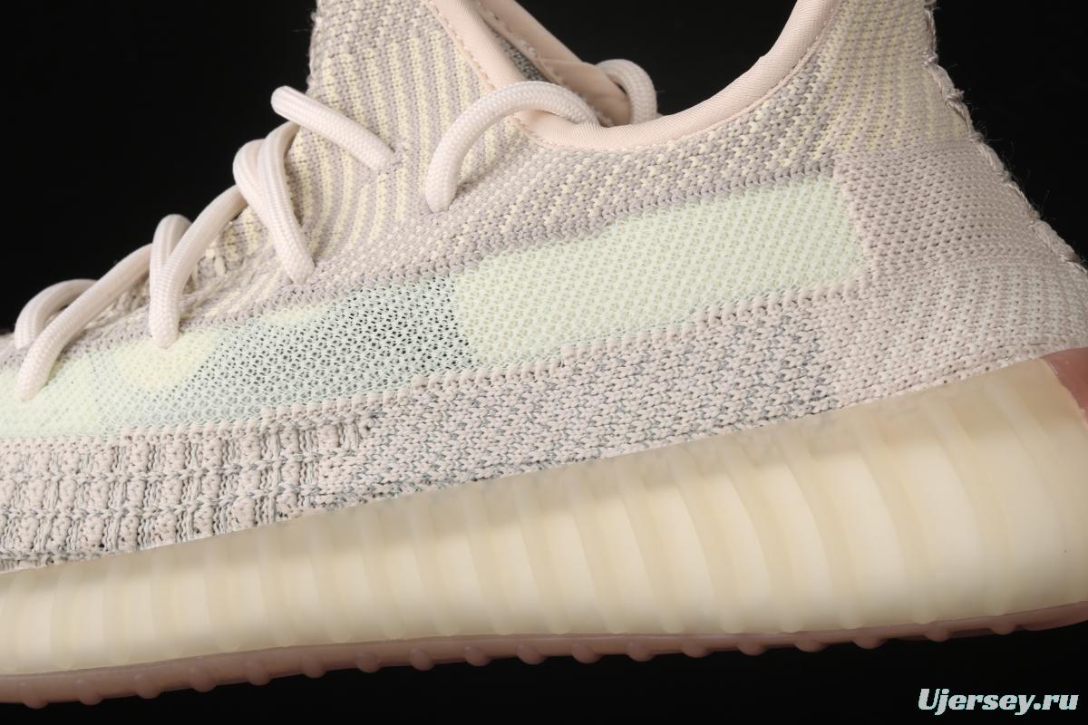 Adidas Yeezy 350 Boost V2 FW5318 Darth Coconut 350 second generation hollowed-out swan white sky star color matching