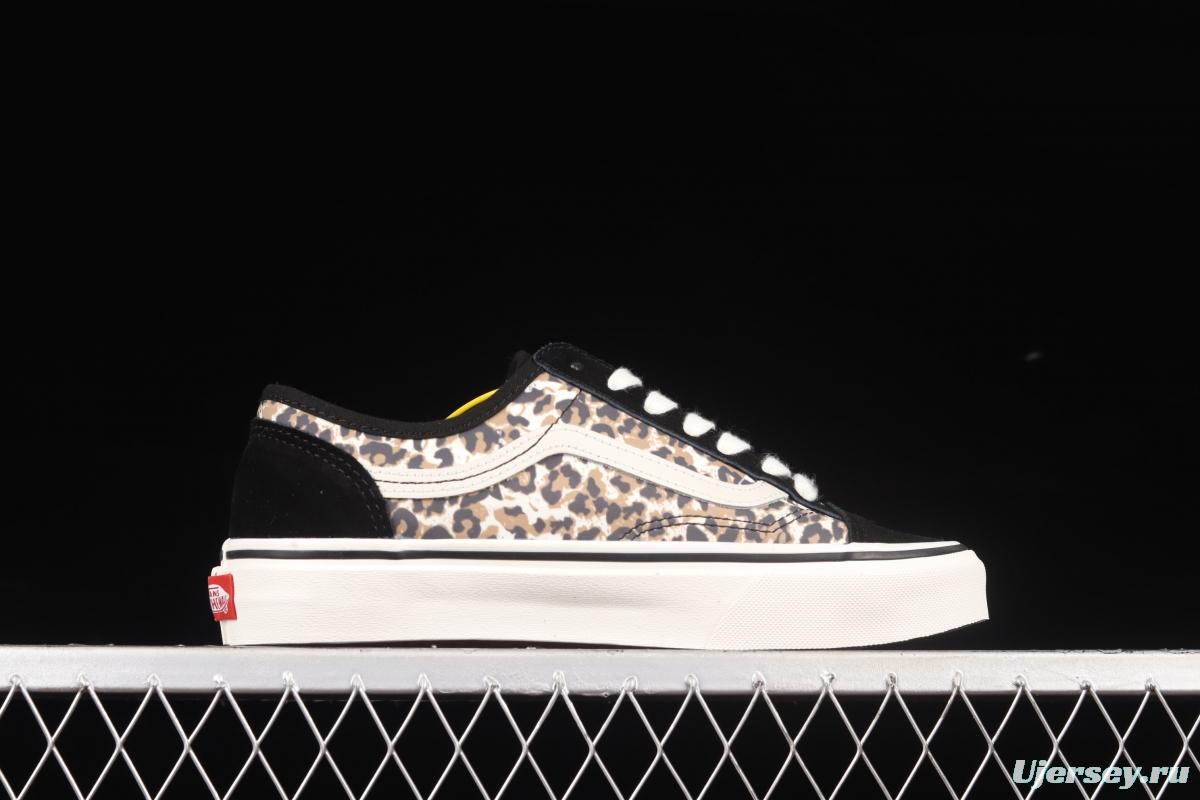 Vans Style 36 popular animal leopard print side stripe sports skateboard shoes VN0A5HYRA6D