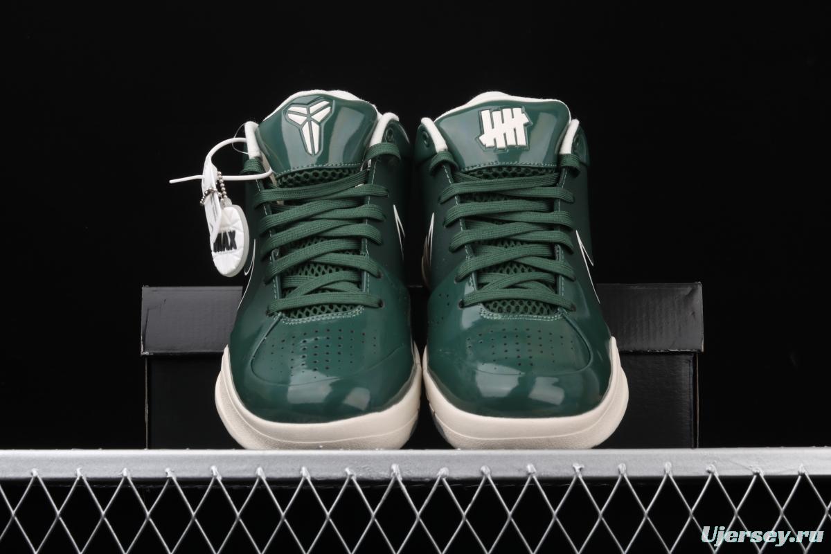 NIKE Zoom Kobe 4 Protro UNDEFEATED Kobe Bryant four generations of joint dark green low-top men's basketball shoes CQ3869-301