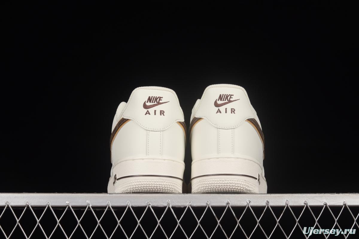 LV x NIKE Air Force 1'07 Low joint custom low-top casual sneakers KV3696-880