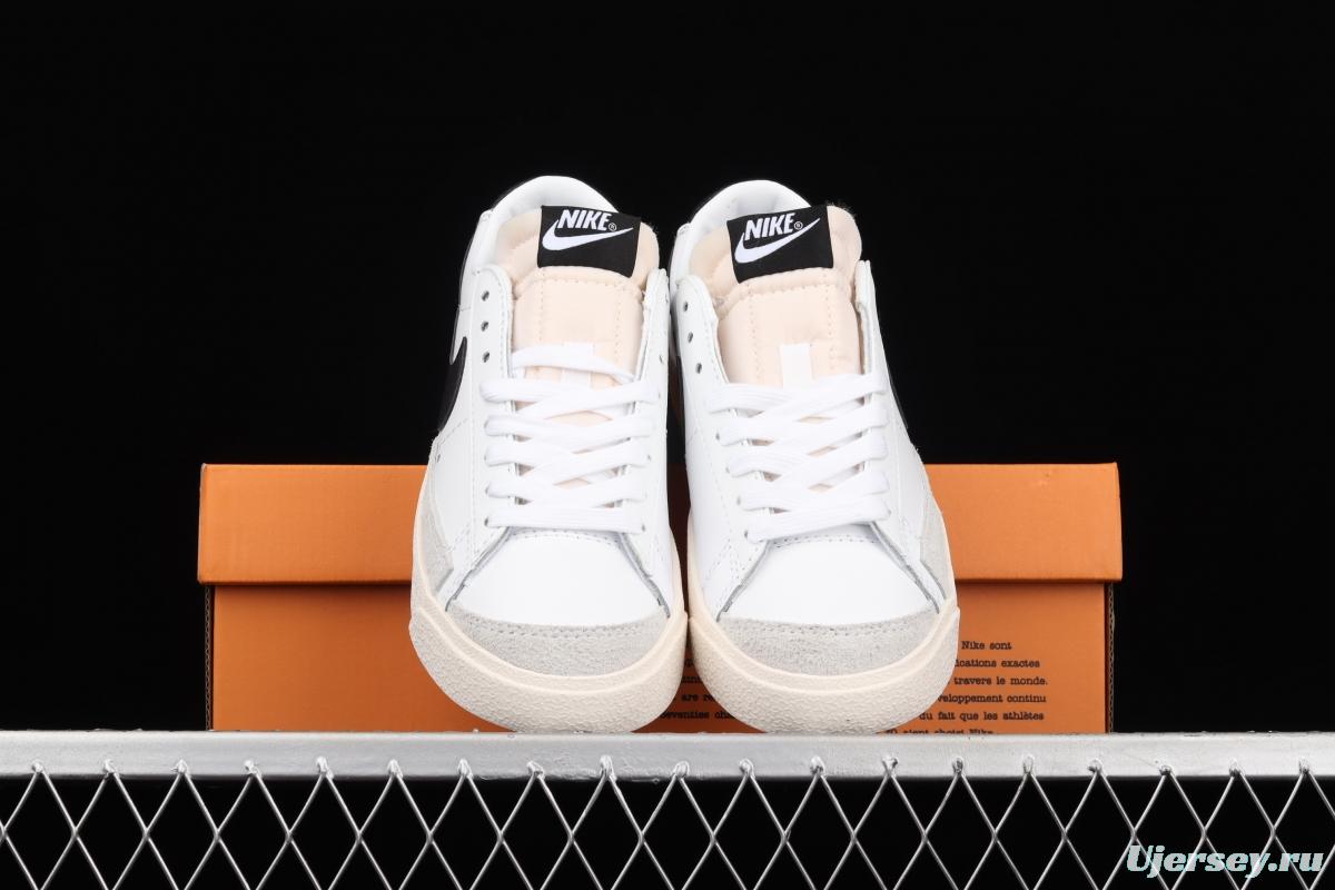 NIKE Blazer Low'77 Vintage Trail Blazers Leather Leather low-top Leisure Board shoes DC4769-102