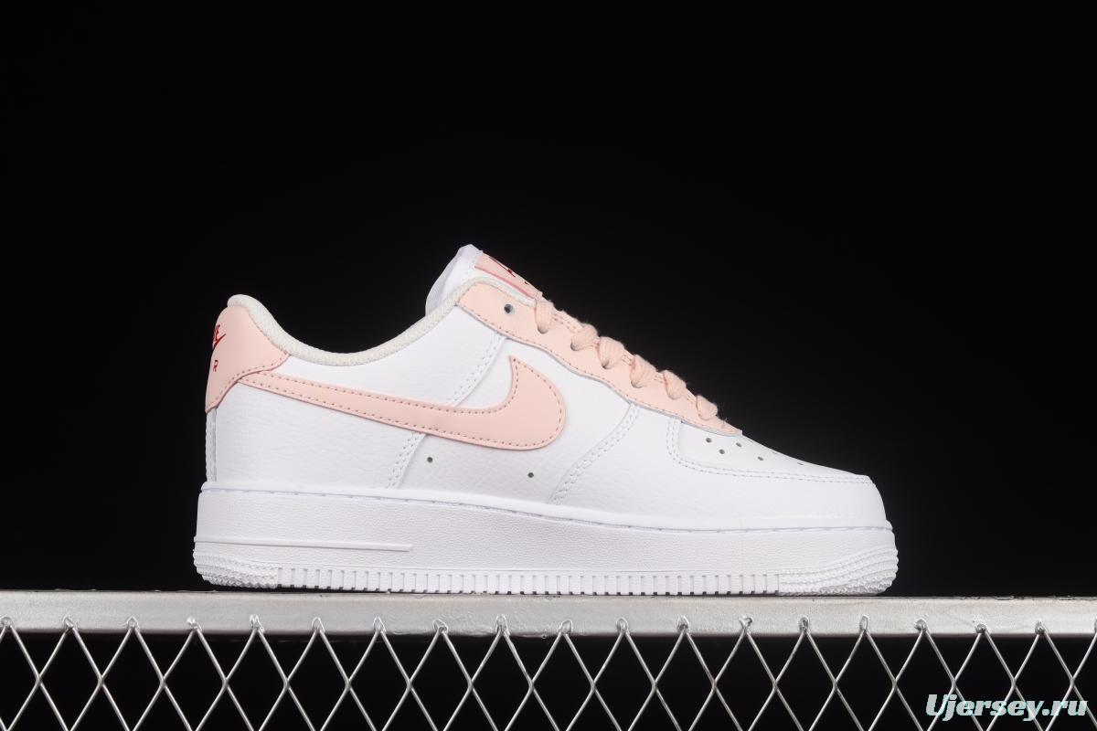 NIKE Air Force 1'07 Low White Pink Hook Low Casual Sneakers 315115-167