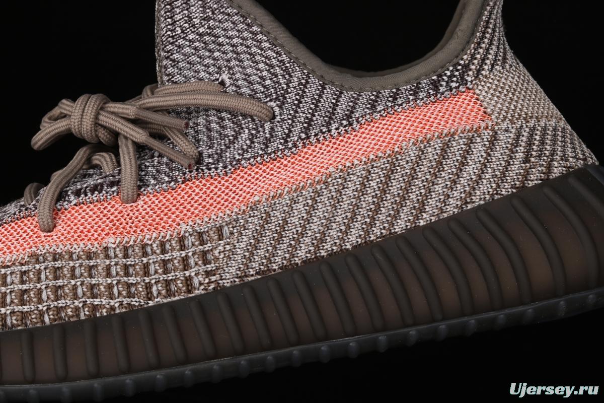 Adidas Yeezy 350 Boost V2 Ash Stone GW0089 Darth Coconut 350 second generation hollowed-out volcanic lime powder color BASF Boost original