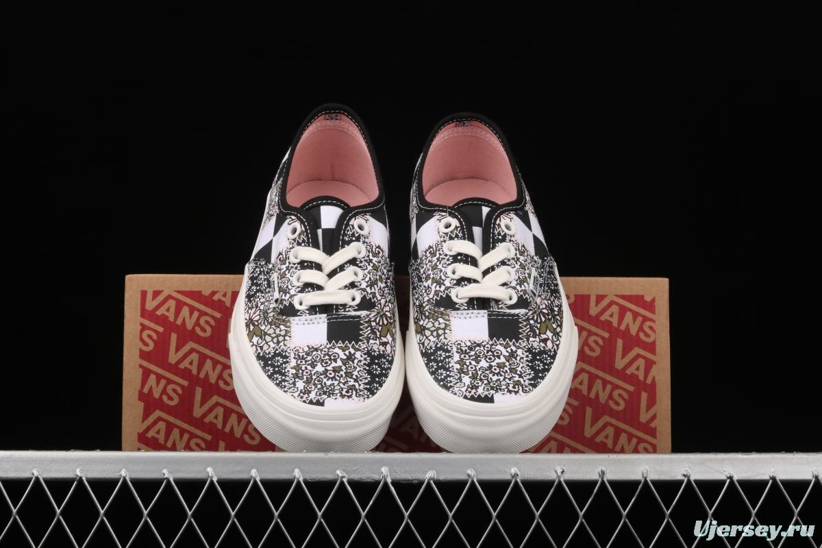 Vans Authentic Vance small flower quilting low-top casual board shoes VN0A5HZS9FY