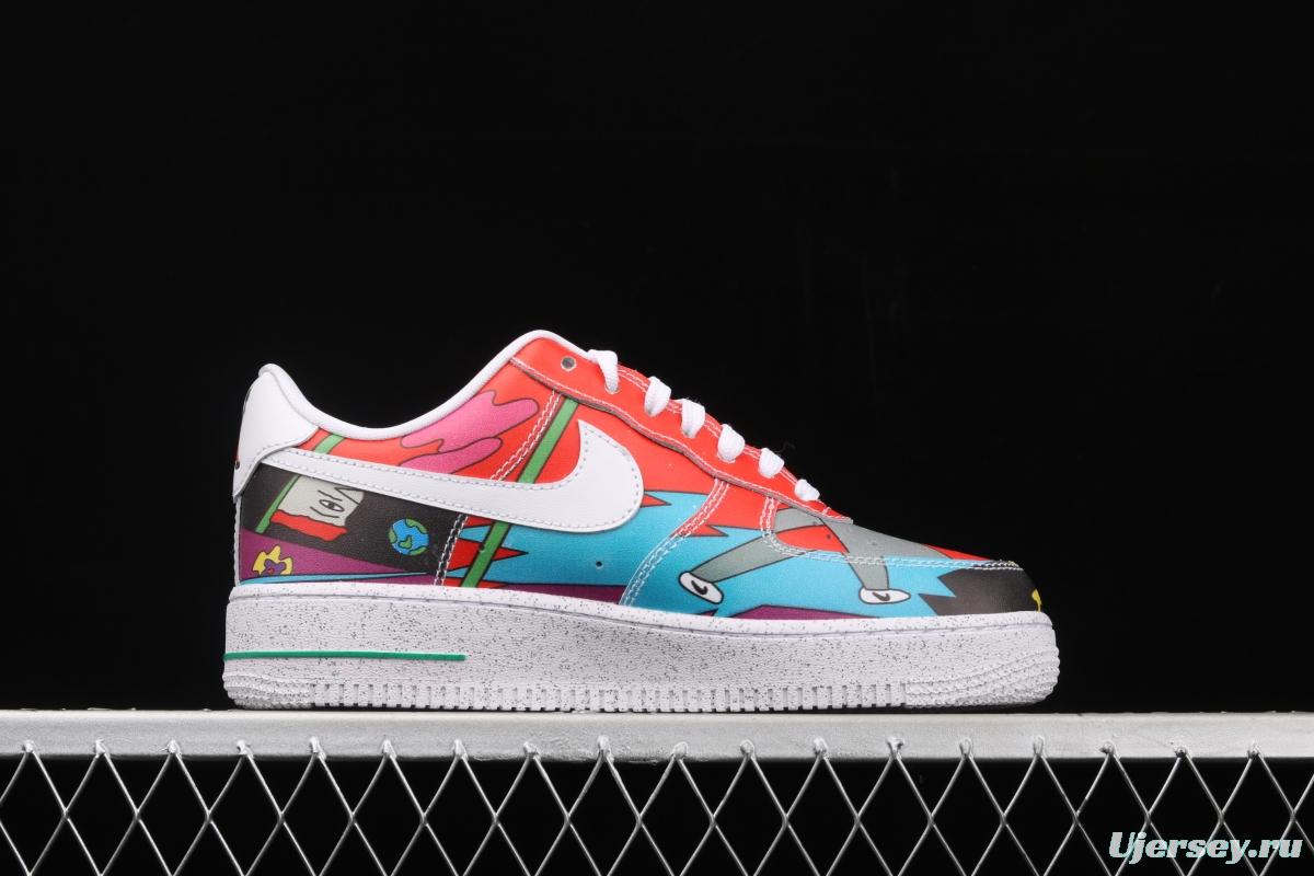 Ruohan Wang x NIKE Air Force 1 Low (2020) Chinese artist joint illustrator low-top casual board shoes CZ3990-900