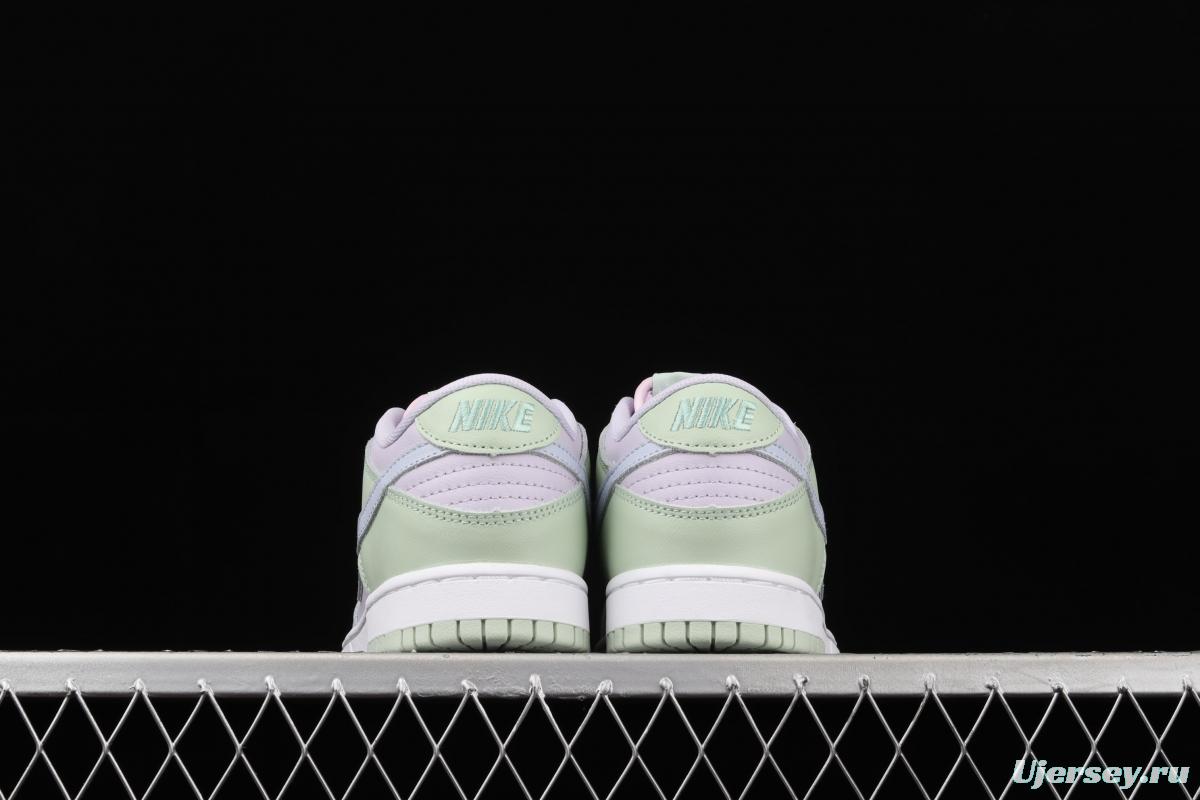 NIKE SB DUNK Low Prm white light purple color SB buckle rebound fashion leisure board shoes DD1503-600