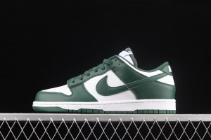 NIKE SB DUNK Low Team Green Michigan White and Green Slam Dunk Series low side Leisure Sports Skateboard shoes DD1391-101