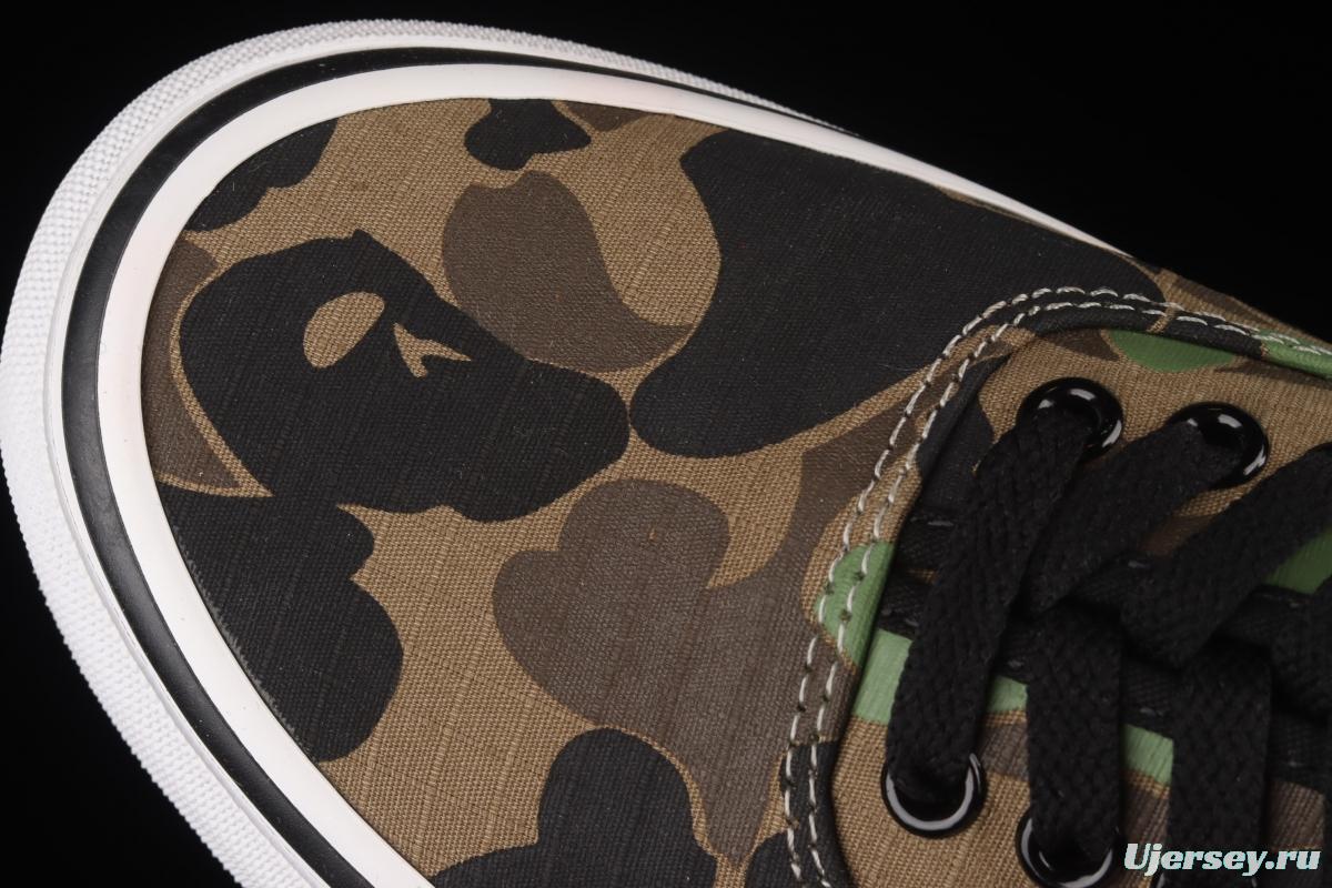 Vans Authentic ape-man co-named green camouflage low-top casual board shoes VN0A38EN7BC