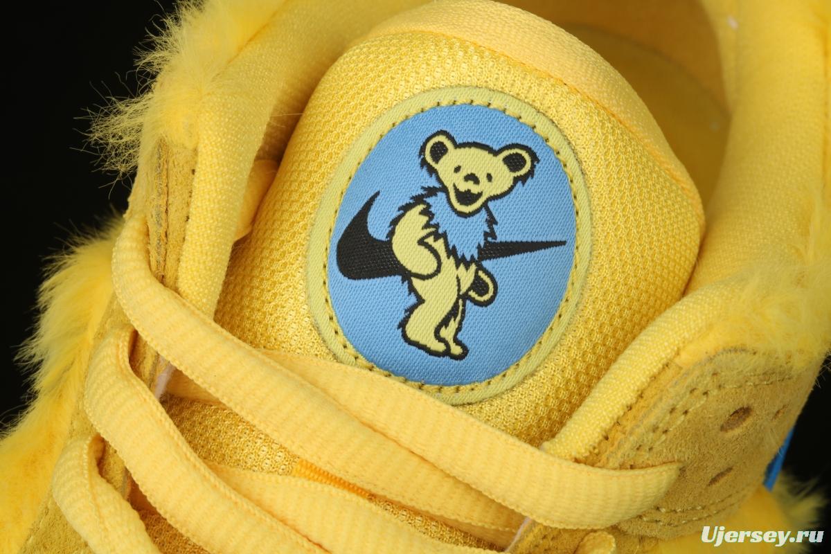 Grateful DeAdidas x NIKE SB DUNK Low Yellow Bear joint style yellow and blue bear sports skateboard shoes CJ5378-700