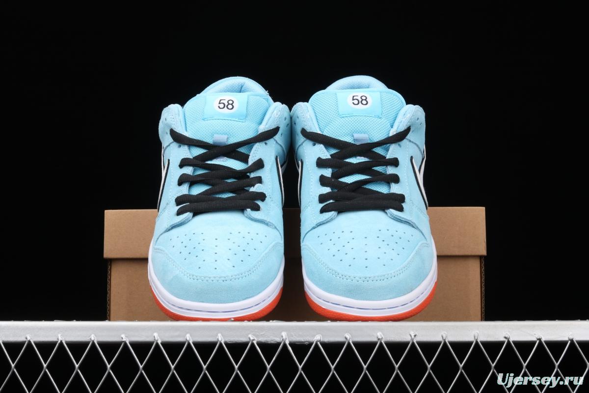 WE CLUB 58 x Nike SB DUNK Low Pro Club 58 Gulf Slam Dunk Series low side leisure sports skateboard shoes BQ6817-401