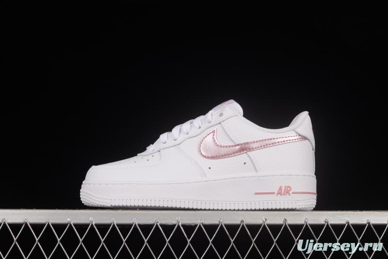 NIKE Air Force 1'07 Low White Rose Pink Low Casual Sneakers CT3839-104