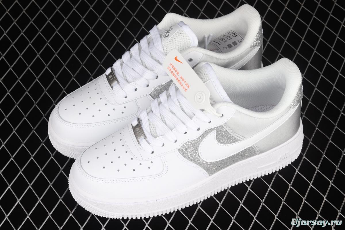 NIKE Air Force 1' 07 Lx silver color matching low upper shoes DD6629-100