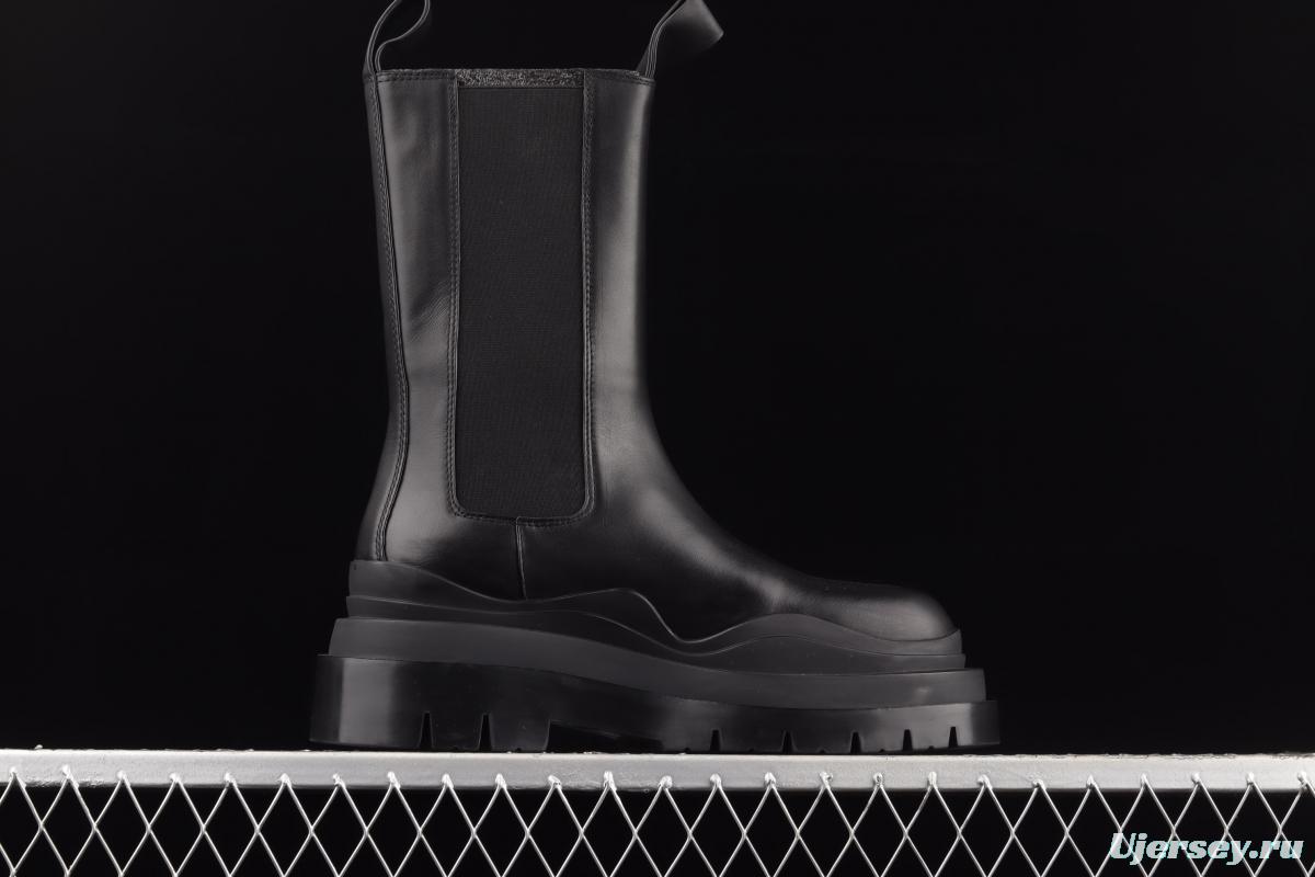 Bottega Veneta high-top casual leather boots