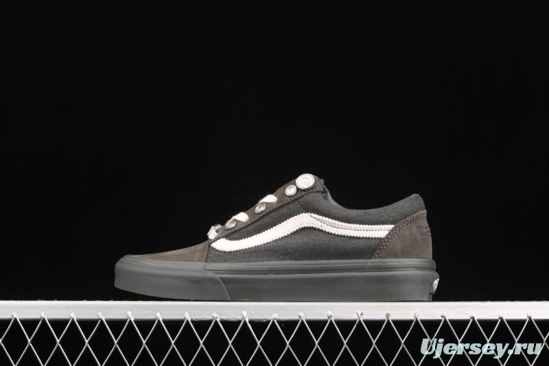C2H4 x Vans Old Skool RelicStone joint style dark gray low-top casual board shoes VN0A5AO92YD