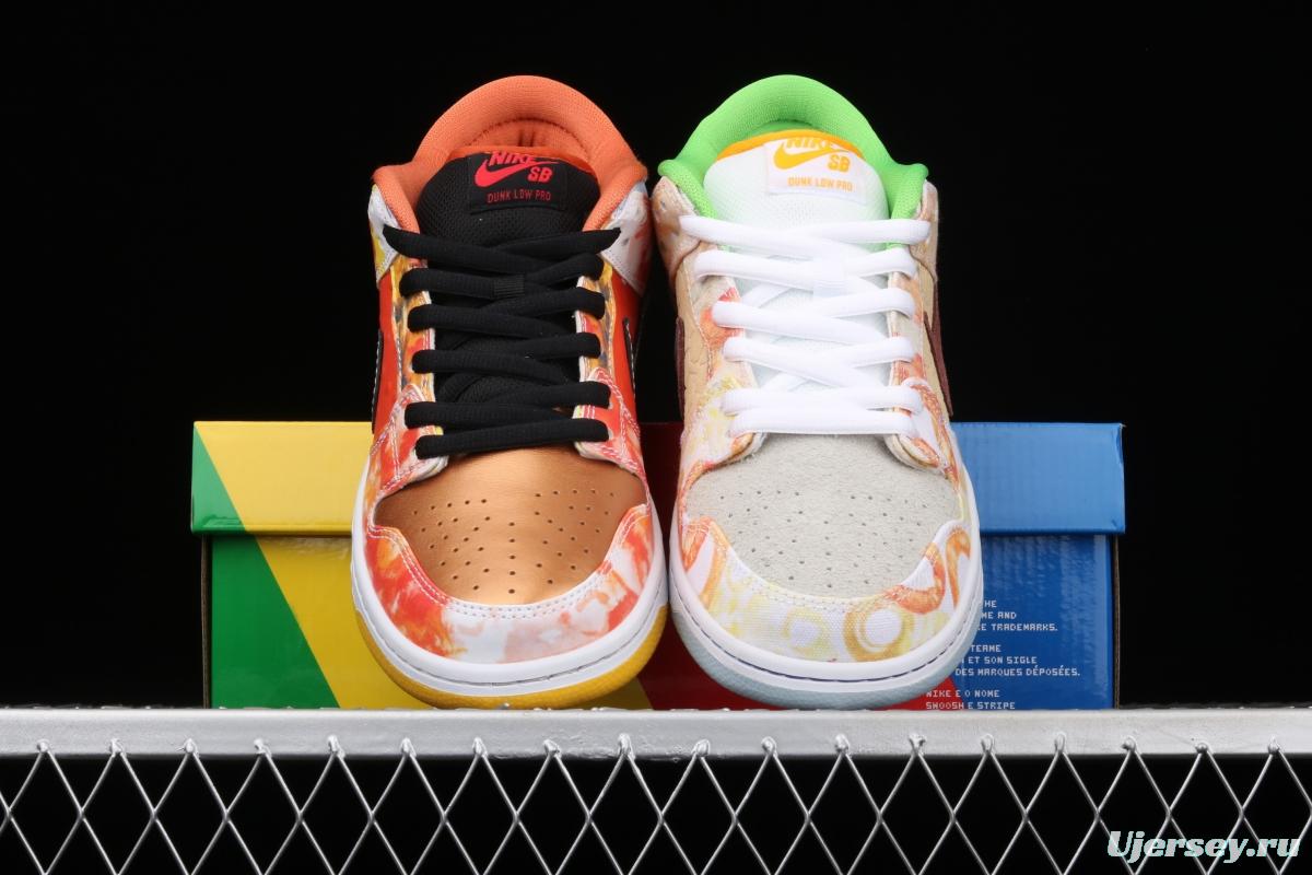 NIKE SB DUNK Low CNY joint style Chinese mandarin duck tie-dyed low-top skateboard shoes CV1628-800
