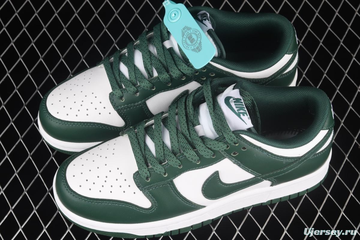 NIKE SB DUNK Low Team Green Michigan White and Green Slam Dunk Series low side Leisure Sports Skateboard shoes DD1391-101