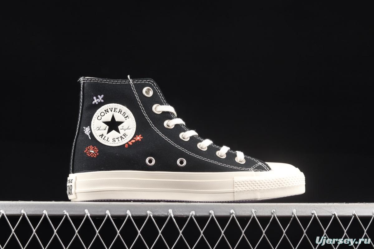 Converse Chuck 70s embroidered floret high top casual board shoes A01585C