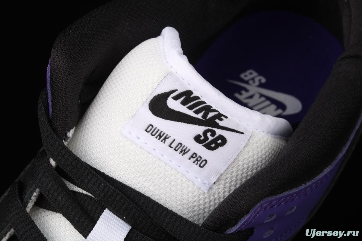 NIKE SB DUNK Low Court Purple black and purple North Carolina low-top leisure sports skateboard shoes BQ6817-500