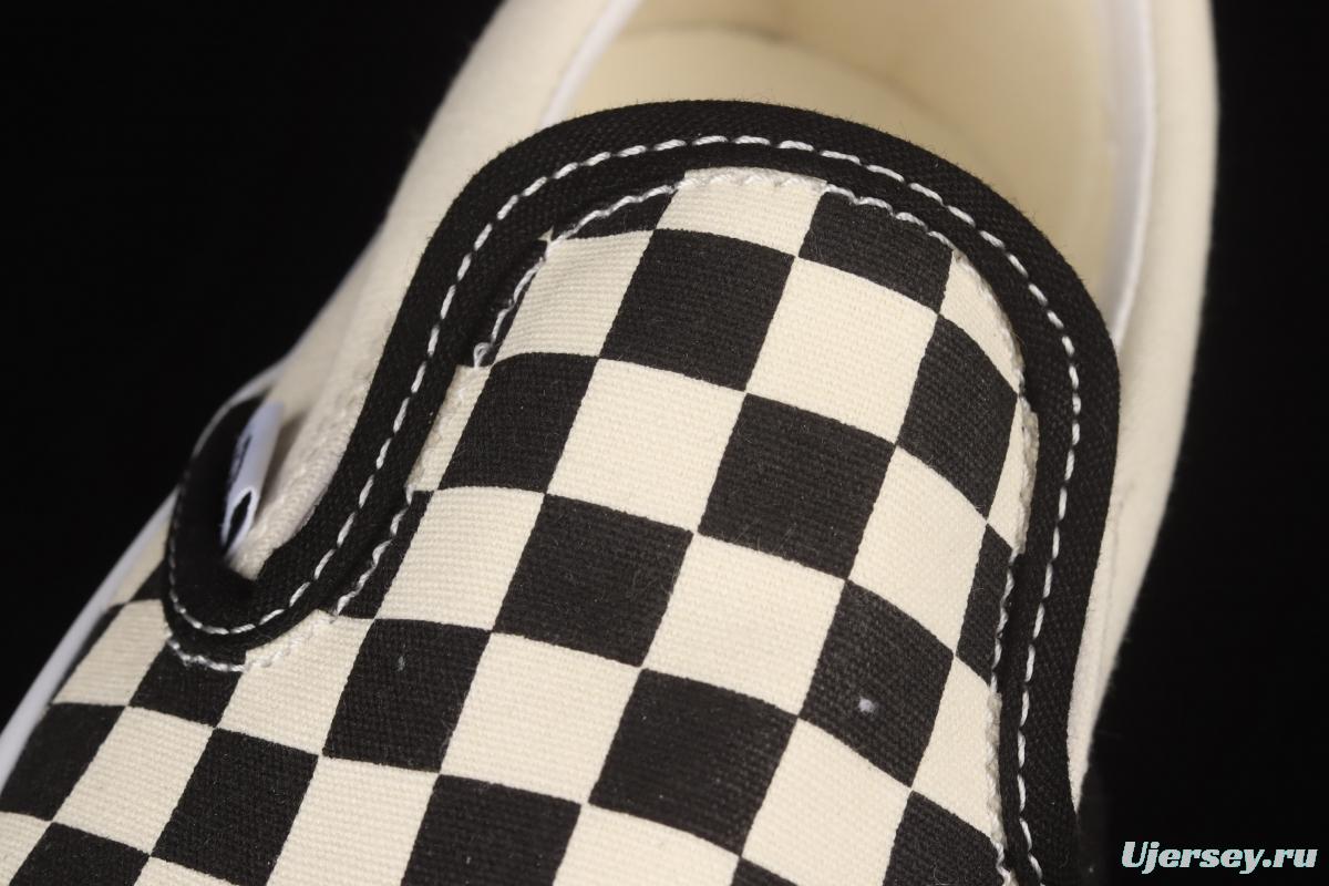 Vans Slip-On Platform classic lazyman black and white checkerboard thick soles shoes VN0A318EBWW