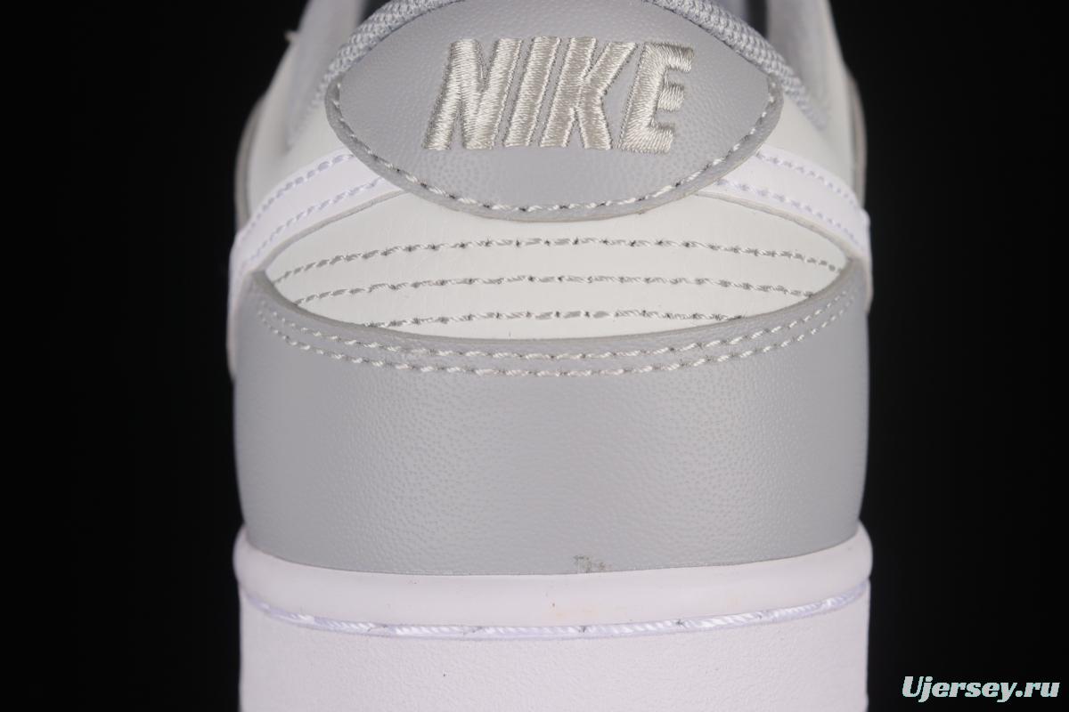 NIKE DUNK Low Retro Grey White Cool Grey Color Matching SB Buckle Rebounds Fashion Casual Sneakers DJ6188-001