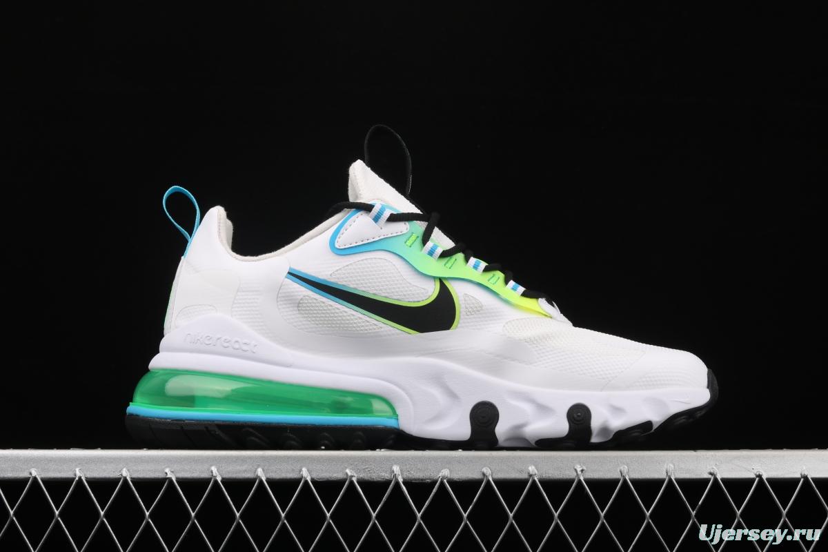 NIKE React Air Max 270Just Do It Takahashi Shield mesh series functional half-palm air cushion running shoes CK6457-100