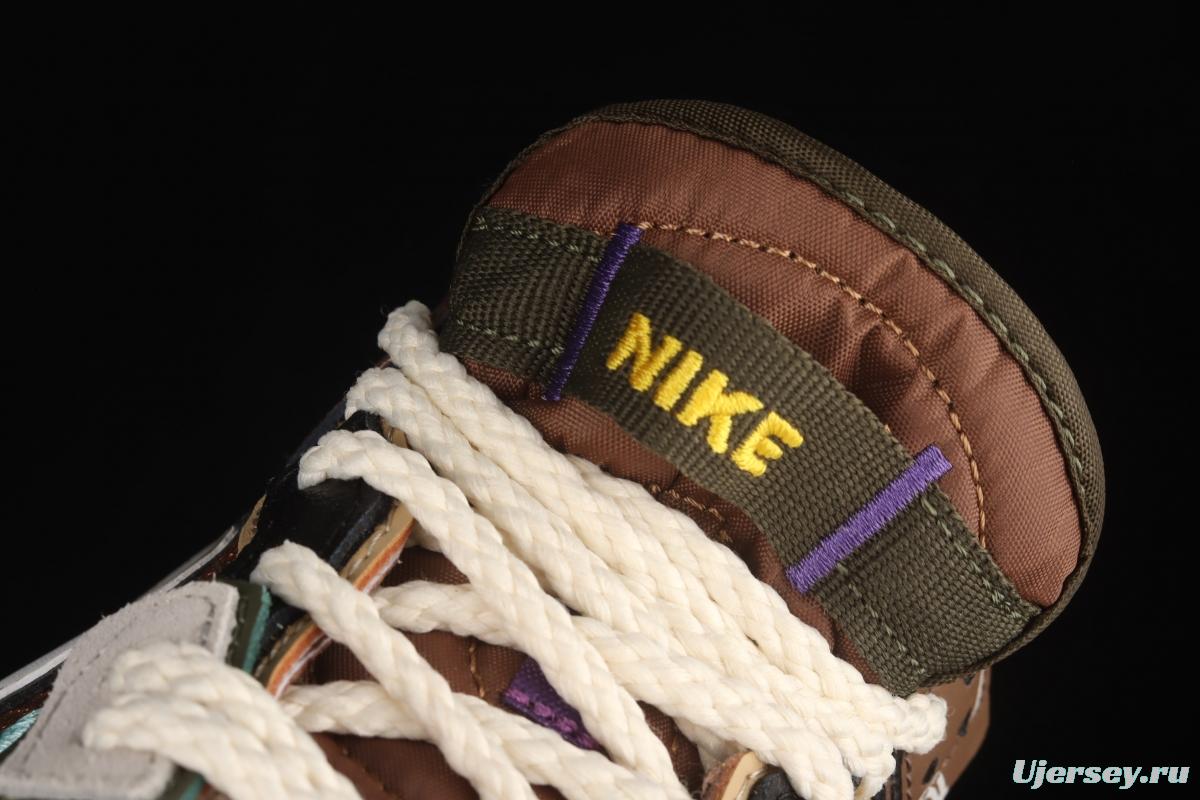 NIKE DUNK Svrap stitching and stitching low-top skateboard shoes green DB0500-200
