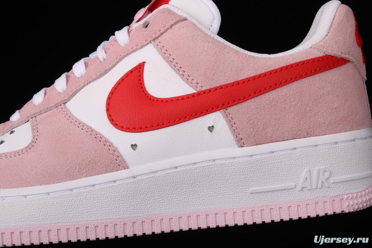 NIKE Air Force 11607 QS Pink Valentine's Day PEACEMINUSONE same style DD3384-600