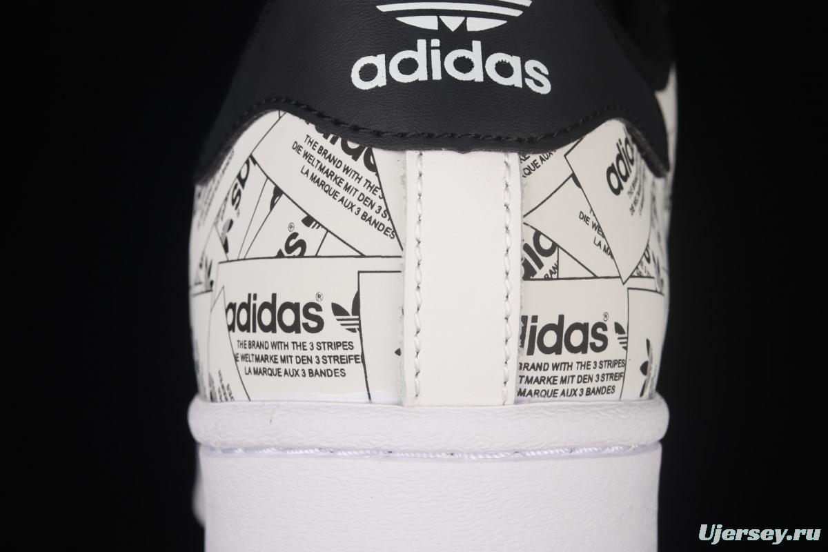 Adidas Originals Superstar FV2819 shell head printed with logo 3M reflective classic sports shoes