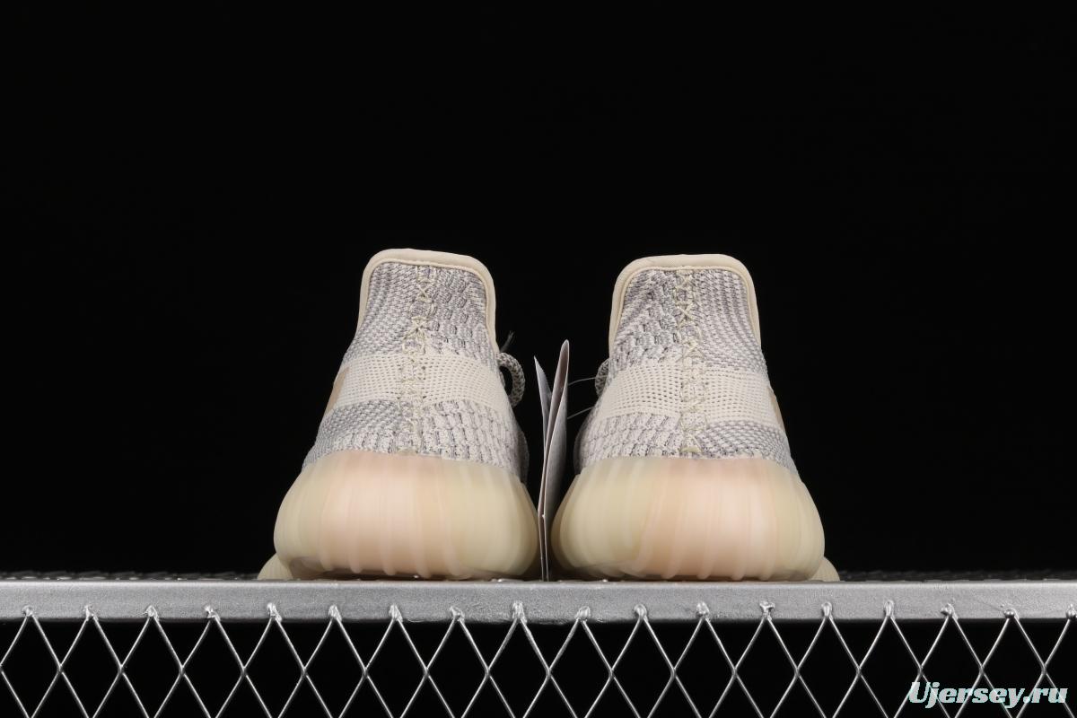 Adidas Yeezy 350 Boost V2 FU9161 Darth Coconut 350 second generation beard white hollowed-out angel color